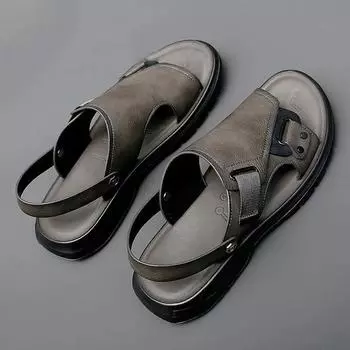 Пляжная плоская мужская обувь, нескользящая и водонепроницаемая, мужские сандалии, распродажа, оптовая продажа, большой размер, приветственная сделка, дышащая V 38