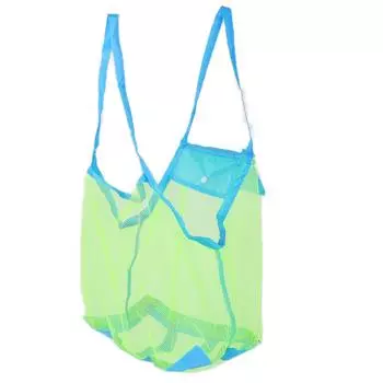 Пляжная сумка большой емкости для хранения детских игрушек, сетчатая сумка для завершения похода на море, пикника