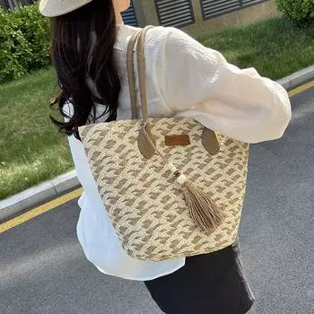 Пляжная сумка для отдыха, для пожилых людей, декоративная соломенная сумка, качественная, женская сумка через плечо, купить овощную сумку для матери