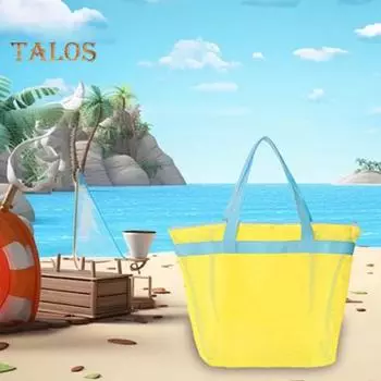 Пляжная сумка Полая сетка Дренажная большая вместимость Быстросохнущая портативная тележка для душа в общежитии Ванная комната Шампунь для мытья тела Детские игрушки Сумка для душа Сумка для путешествий синий