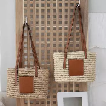 Пляжная сумка ручной работы для отпуска, трендовая сумка через плечо большой емкости, роскошная дизайнерская сумка, летняя сумка для поездок на работу, женский багаж