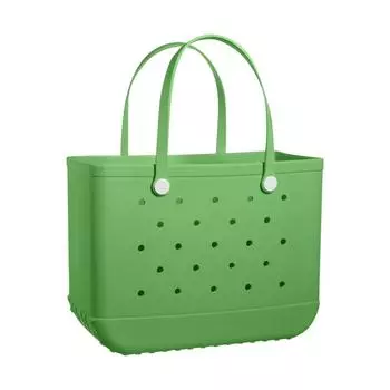 Пляжная сумка, сумка для хранения, однотонная водонепроницаемая большая сумка для хранения с отверстиями из eva, уличная большая сумка, портативные дорожные сумки One Size армия зеленый