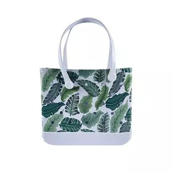 Пляжная сумка, сумка для хранения, однотонная водонепроницаемая большая сумка для хранения с отверстиями из eva, уличная большая сумка, портативные дорожные сумки One Size зелёный