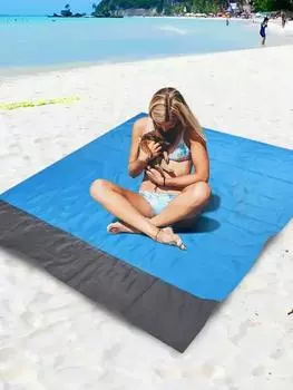 Пляжное одеяло, одеяло 200 X 210 см, водонепроницаемый пляжный коврик, легкий коврик для пикника, пляжный матрас для путешествий, походов, спорта 200cm*200cm