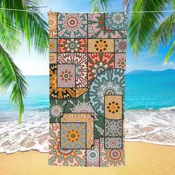 Пляжное полотенце без песка, большое тонкое, большое, быстросохнущее, супервпитывающее, легкое банное полотенце для путешествий на открытом воздухе 160cm A