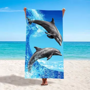 Пляжное полотенце для ванны, легкий плавательный бассейн из микрофибры для мужчин и женщин, плавательный бассейн для Style A