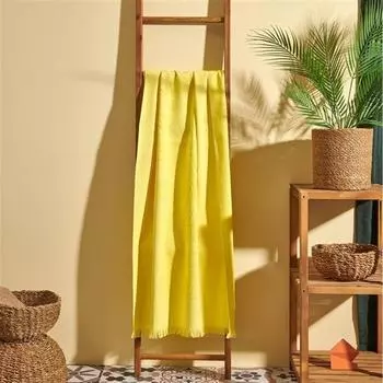 Пляжное полотенце Homelover Piesta Желтое 70x150 см