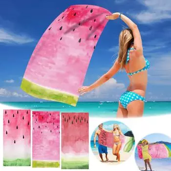 Пляжное полотенце из микрофибры Супер легкое красочное банное полотенце Песчаное пляжное одеяло Многоцелевое полотенце для путешествий Бассейн 30x60 дюймов разноцветный
