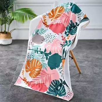 Пляжное полотенце, полотенце для плавания, быстросохнущее впитывающее полотенце, микрофибра, женское креативное банное полотенце, пляжный коврик