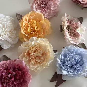 Пляжные фотографии заката, аксессуары для волос, стиль Ins, заколка для волос с красным цветком, заколка для боковой челки, женский свадебный головной убор на открытом воздухе