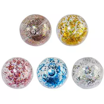 Пляжные мячи Игрушка ПВХ Игрушка Пляжный мяч 23,6 дюйма Спортивные шарики для летних вечеринок Silver