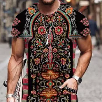 Пляжные мужские футболки с 3D-принтом, модная горячая спортивная одежда, забавный спортивный костюм Harajuku O-образный вырез, короткий рукав, свободная футболка, наряд S белый