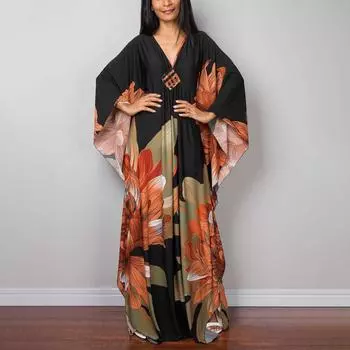 Пляжные накидки, кафтаны с цветочным принтом для женщин, вязанные вручную парео макси-платья с принтом, пляжная одежда для летнего отдыха One Size белый