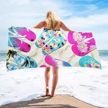 Пляжные полотенца с индивидуальным принтом и активными пляжными полотенцами, пляжные полотенца с изображением диких животных 50x100cm