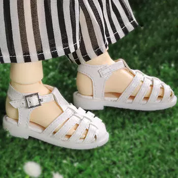 Пляжные сандалии для куклы BJD, повседневная одежда, обувь для экшн-фигурки 1/4 белый