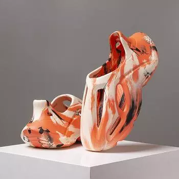 Пляжные сандалии унисекс EVA Женщины Мужчины Полая садовая обувь Окрашенные в галстуке Дизайнерские тапочки с отверстиями Кроссовки Водная обувь Слипоны из пенопласта Кроссовки 36/37