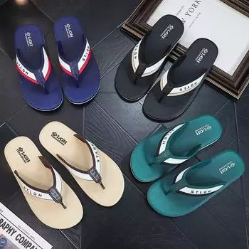 Пляжные шлепанцы, тапочки для мужчин, мужские шлепанцы, сандалии, уличные, толстая подошва, нескользящие, повседневные, модные шлепанцы для мужчин 40-44