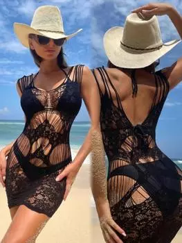 Пляжный стиль, короткая юбка, женский сексуальный костюм, прозрачная сетка, мини-облегающее платье, женская одежда для ночного клуба, вечеринка, эротическое ночное платье XS