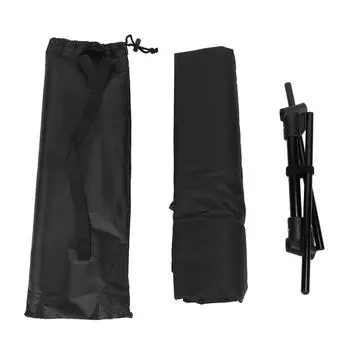 Пляжный стул с регулируемой спинкой, складной, портативный, легкий, дышащий, для кемпинга чёрный