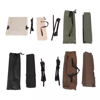 Пляжный стул с регулируемой спинкой, складной, портативный, легкий, дышащий, для кемпинга Brown