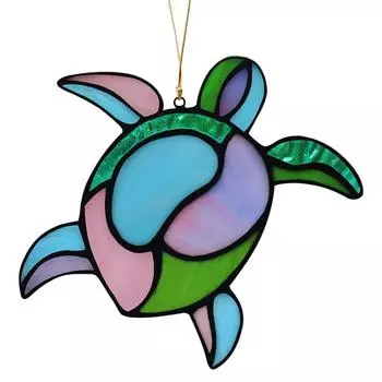 Пляжный закат Suncatcher Орнамент Акриловое украшение для окна, креативное освещение Craft Подвесной домашний декор Подвесной One Size