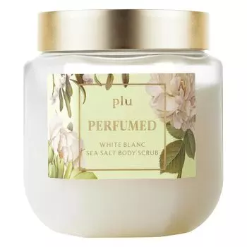 plu White Blanc Парфюмированный скраб для тела с морской солью Отшелушивающий для чувствительной кожи с ложкой Парфюмированный скраб для тела Корея