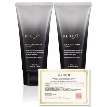 PLUEST Black Jelly Wash Очищающий гель для лица от черных точек и пор, без пены, флаконы по 120 г (2 120 г)