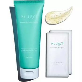 PLUEST Medicated Cleansing Gel Cleansing Makeup Remover Gel for Pores, Rough Skin, Eyelashes OK, Corner Plug, Sensitive Skin (1, 1 Single Item + 2 Pou