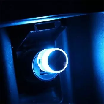 Plug Interior Environment Decorative Light Car Ambient Light LED Ambient Light Atmosphere Lamps ice blue