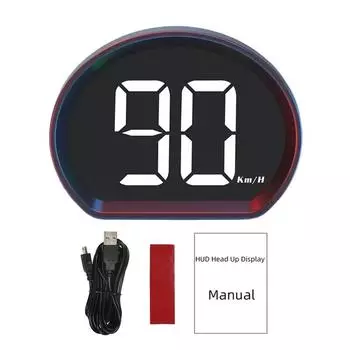 Plug&Play GPS Автомобильный Цифровой Спидометр Проектор Скорости на Лобовое Стекло Подходит для Всех Автомобилей KM/H - White