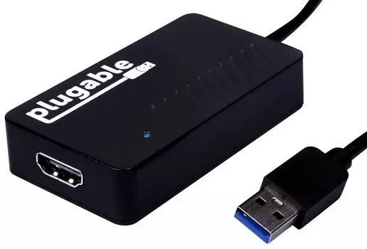 Plugable Graphics Conversion Adapter Compatible with Windows macOS ChromeOS System with DipslayLink Chip USB3.0 2K@50Hz 1080p@60Hz
