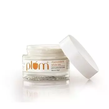 Plum Маска для лица Glow-Getter с ромашкой и белым чаем | Маска из глины для отшелушивания кожи | Для нормальной и комбинированной кожи | 100% веганский продукт, не тестируется на животных | 60 г