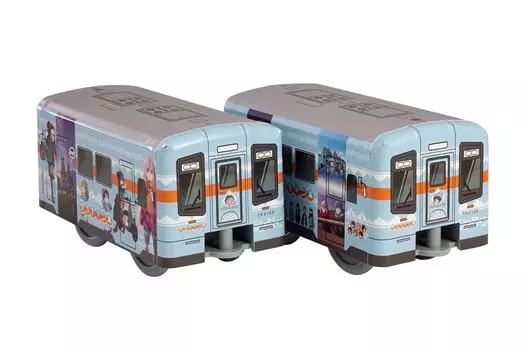 PLUM Kotetsu Tenhama Line Wrapped Train Color Coded Plastic Kit PP125 Yurucamp Немасштабируемый