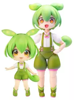 PLUM PLUM Zundamon минифигурка в комплекте полная высота пластиковая модель сборочный комплект PP196 набор, прибл.. 100 мм, масштаб 1/12, цветовая кодировка