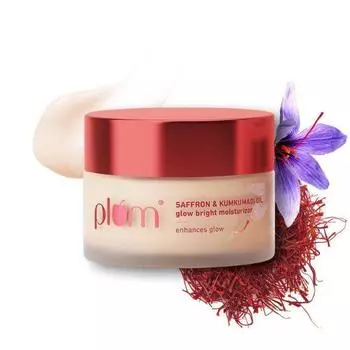 Увлажняющий крем для ежедневного сияния с добавлением сливы, шафрана и масла кумкумади | Увлажняющее средство для осветления кожи | Все типы кожи | Для женщин и мужчин | 100% веганский продукт | 50 г