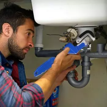 Plumbers Wrench 14-Inch V-Jaw Aluminium Alloy Pipe Vise Wrench Small Pipe Wrench Plumbing Wrench Plumber Tools For Plumbers Pipe CHINA