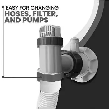 Плунжерный клапан для бассейна, быстроразъемный шланг, система плунжерных клапанов, универсальный сменный плунжерный клапан для фильтра Intex серый