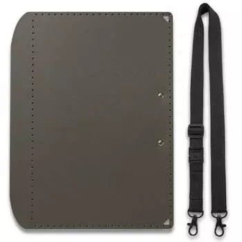 Plus A3 clipboard that can be folded to A4 size + Dark gray 83-151 Comes with a special strap