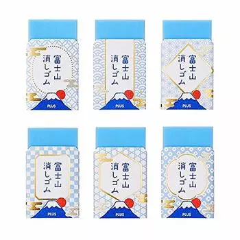 Plus Air In Mt. Fuji Eraser Blue Fuji 6 pattern set