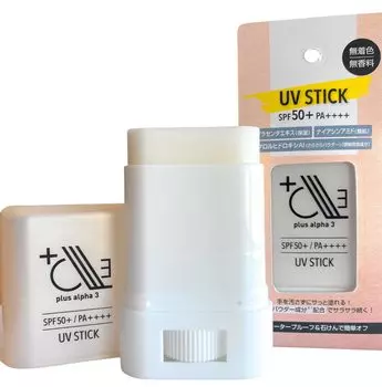 plus alpha 3 bee Smooth UV Stick 14g Тип карандаша Солнцезащитный крем Без запаха SPF50+/PA++++ Непарафинированный (4)