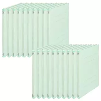 Plus Back Reinforced Flat File A4 Vertical 2 Holes 20 Books Blue