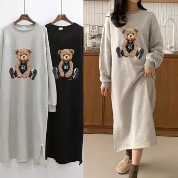 Плюс бархатная длинная юбка-свитер, осенняя свободная верхняя одежда, французское круглое платье с длинными рукавами, женская одежда XXXL чёрный