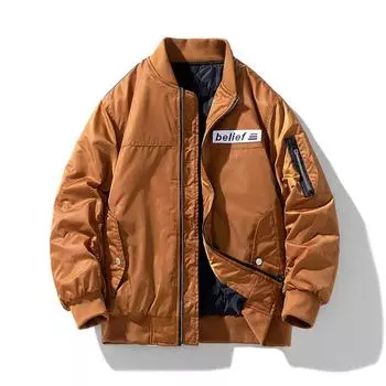 Плюс бархатная стеганая куртка, мужская куртка с хлопковой подкладкой, свободная бейсбольная форма с хлопковой подкладкой, пальто с бейсбольным воротником M