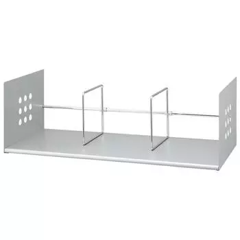 PLUS Book Stand L Shape Width 60cm Silver 89-278