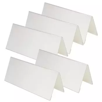 Plus card stand acrylic V shape set of 5 W210 x D78 x H89mm
