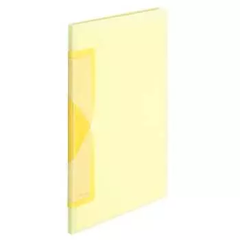 Plus Clear File A4 Vertical 20 Pockets Pasty smart Yellow 98-682