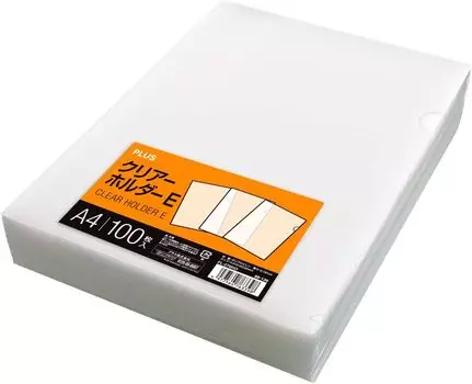 Plus Clear File Holder Clear E A4 100 листов Прозрачный 0,18 мм (Молочно-белый) FL-270HO 88-136