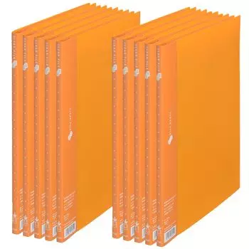 Plus Clear File Super Economy 10 Pockets A4 Vertical Yellow 10 Books FC-121EL 88-41410