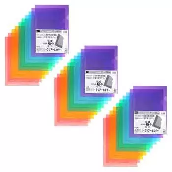 Plus Clear Holder A4 30 sheets Pack of 5 colors x 6 sheets Color 80-160 x 3