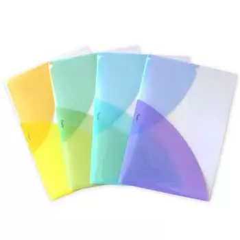 Plus Clear Holder Pasty A4 4 Color Assorted Fruit Squash Set 98-745